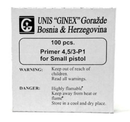 Ginex Small Pistol Primers 100